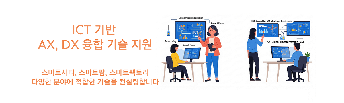 ICT 기반 AX, DX 융합 기술 지원